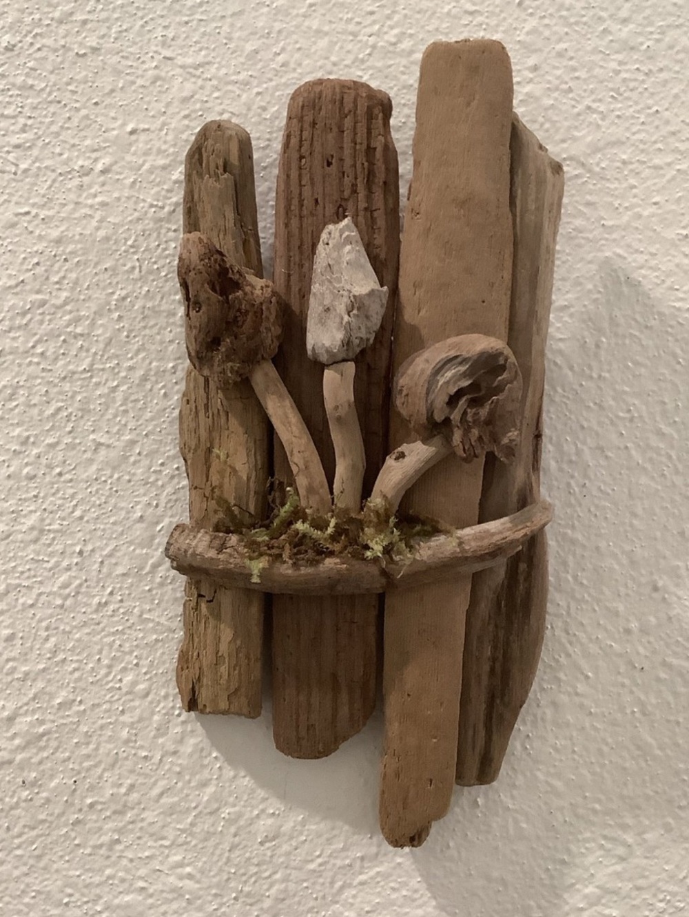 Driftwood Art , Driftwood Mushrooms, Mushroom Art, Driftwood Coastal Decor - Picture 5 of 5